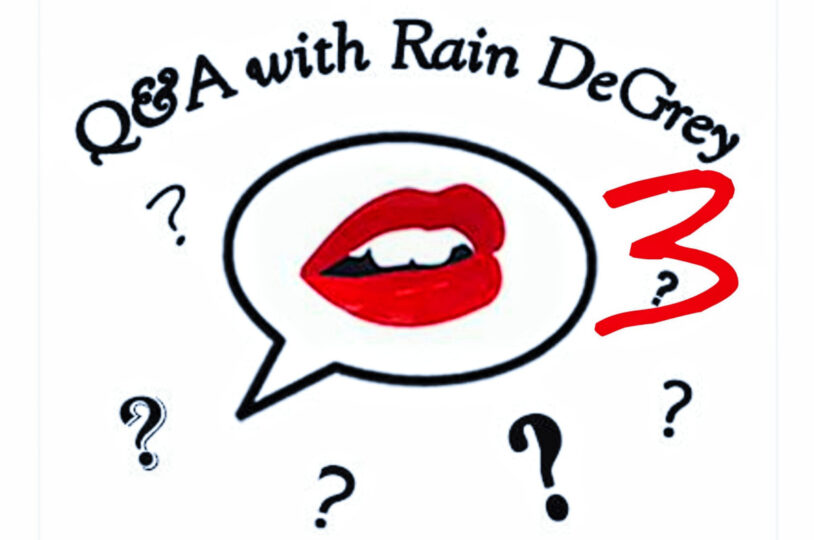 Rain DeGrey: writer, podcaster, sex educator, and kinkster.